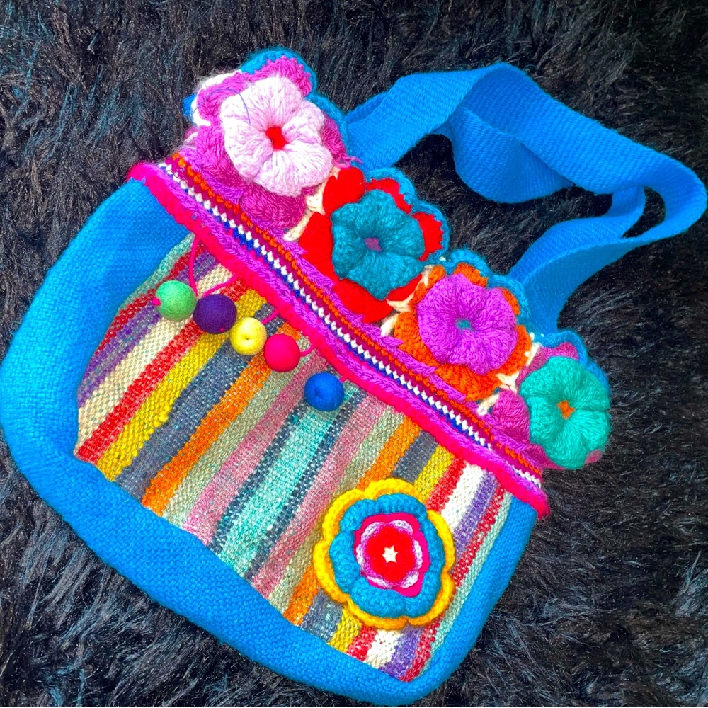 Beautiful colorful boheme bag